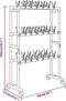 vidaXL - Schoenenrek - met - wieltjes - 66x27x100 - cm - zilverkleurig