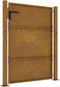 vidaXL - Poort - 105x130 - cm - cortenstaal
