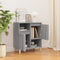 vidaXL - Dressoir - 60x35x70 - cm - bewerkt - hout - grijs - sonoma - eikenkleurig