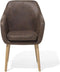 Eetkamerstoel YORKVILLE Kunstleer Donkerbruin