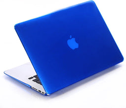 Lunso Geschikt voor MacBook Air 11 inch cover hoes - case - Glanzend Blauw