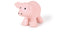 Tikiri Bijt- en Badspeelgoed met Rammelaar - Varken