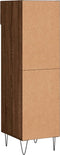 vidaXL - Schoenenkast - 30x35x105 - cm - bewerkt - hout - bruin - eikenkleur