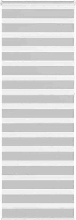 vidaXL - Zebra - rolgordijn - 90x230 - cm - stofbreedte - 85,9 - cm - lichtgrijs