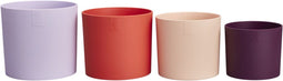 Elho - Lex Pott - Bloempot - Set van 15 - Paars Rood Roze Violet - L 15 x B 14,8 x H 14 cm (set van 15)