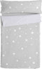 Gewatteerd beddengoed met ritssluiting HappyFriday Basic Little Star Grijs 90 x 200 cm