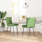 vidaXL - Eetkamerstoelen - 2 - st - fluweel - lichtgroen