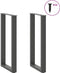 vidaXL - Salontafelpoten - 2 - st - U-vormig - 28x(72-73) - cm - staal - antraciet