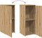 vidaXL - Opbergkast - 40x45x103,5 - cm - bewerkt - hout - artisanaal - eikenkleur
