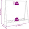 vidaXL - Kledingrek - met - schappen - 106x34x102 - cm - bamboe