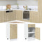 vidaXL - Onderkast - met - lade - 40x46x81,5 - cm - spaanplaat - sonoma - eikenkleurig