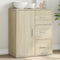 vidaXL - Dressoir - 60x31x70 - cm - bewerkt - hout - sonoma - eikenkleurig