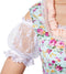 Dressforfun Erding Midi-Dirndl 2 XL - Halflange Dirndl - Bloemenmotief - Rits aan de rechterzijde