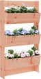 vidaXL - Plantenbak - wandmontage - 3-laags - 60x18,5x110 - cm - douglashout