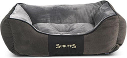 Scruffs Chester Box Bed - Hondenmand - Zacht en machinewasbaar - Grijs (M)