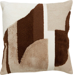 Light&living Kussen 45x45 cm LAURO crème-donker bruin
