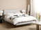 CORIO - Tweepersoonsbed - Lichtgrijs - 140 x 200 cm - Polyester