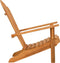 vidaXL - Tuinstoel - Adirondack - 77x78x95 - cm - massief - teakhout