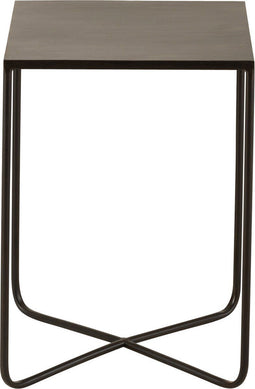 J-Line bijzettafel Kruis Frame - metaal - zwart