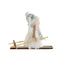 Kerstversiering DKD Home Decor Wit Grijs Fee 12 x 8 x 10 cm (3 Stuks)