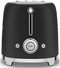 Smeg TSF01 - Broodrooster - 950W 2 sleuven 6 bruining-niveaus - Mat zwart
