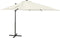 vidaXL - Zweefparasol - met - paal - en - LED-verlichting - 300 - cm - groen