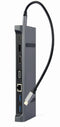 Gembird A-CM-COMBO9-02 - Hub USB - 3x USB 3.2 5Gb/s - Grijs