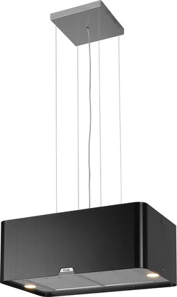 ETNA RA370ZWA - Vrijhangende afzuigkap - Recirculatie met afstandsbediening - Retro zwart