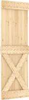 vidaXL - Schuifdeur - met - beslag - 70x210 - cm - massief - grenenhout