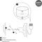 Home Sweet Home Moderne wandlamp Concrete - Wandlamp - Geschikt voor E27 LED lichtbron - Beton - 13/13/12cm - Max. lampenkap diameter 20cm