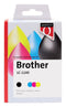 Inktcartridge Quantore Brother LC-1100 zwart + 3 kleuren | Pak a 4 stuk