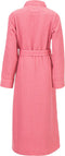 Heckettlane Badjas Wafel - Ochtendjas Unisex - 65% Gerecycled Katoen - Roze - XL
