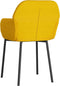 vidaXL - Eetkamerstoelen - 2 - st - fluweel - geel