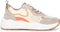 PS Poelman TRIANGLE Dames sneakers - Vetersluiting - Chunky zool 4 cm - Groen (42)