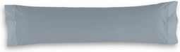 Kussensloop Alexandra House Living Staal Staalgrijs 45 x 110 cm