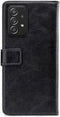 Samsung Galaxy A72 - Bookcase hoesje - Kunstleer - Effen Zwart