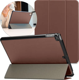 iMoshion Tablet Hoes Geschikt voor iPad 8 (2020) 8e generatie / iPad 7 (2019) 7e generatie / iPad 9 (2021) 9e generatie - iMoshion Trifold Bookcase - Bruin