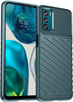 imoshion Hoesje Geschikt voor Motorola Moto G42 Hoesje Siliconen - imoshion Thunder Backcover - Groen