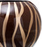 Vaas 24,5 x 24,5 x 20 cm Zebra Keramisch Gouden Bruin