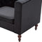 vidaXL Fauteuil fluweel zwart