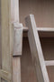HSM Collection-Boekenkast Met Trap-136x40x235-Naturel-Teak