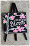 Mini tripod table chalk board - Wood with lacquered black finish - 24x15cm