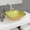 vidaXL - Wasbak - 42x42x14 - cm - glas - wit
