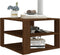 vidaXL - Salontafel - 60x60x40 - cm - bewerkt - hout - bruin - eikenkleur