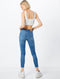 Pieces PCDELLY SKN MW CR LB124-BA/NOOS BC Dames Jeans - Skinny Fit - Stretch Denim - Maat XS