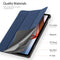Dux Ducis Xiaomi Redmi Pad - Domo Bookcase Hardcase - Kunstleder met standaard - Donkerblauw