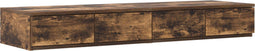 vidaXL - Bedladen - in - Gerookt - Eiken - 120x36,5x16,5 - cm - Geëngineerd - Hout