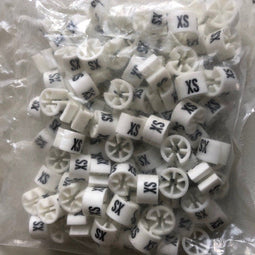 Minimarker wit/zwart XS 100st