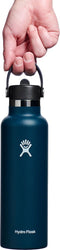 Hydro Flask Standard Mouth Flex Straw Cap - Drinkfles 621 ml - TempShield isolatie - Indigo