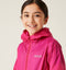Regatta - Kids Pack It III Opvouwbaar Kinder Regenjack - Donker Roze - Maat 128
